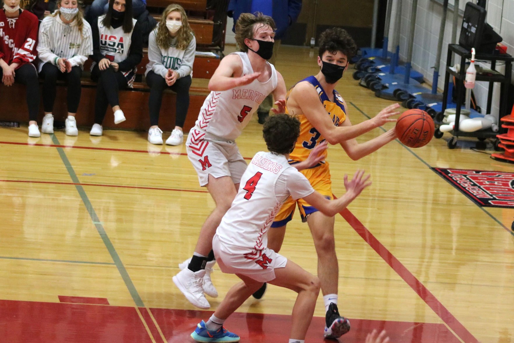 Rice Lake boys basketball at Medford 2-25-21